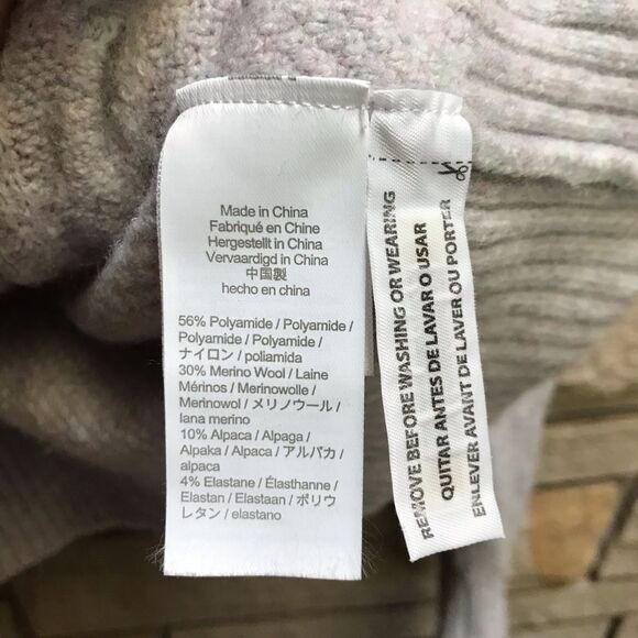 JCREW Cable-knit half-zip sweater Supersoft yarn Cream Wool Alpaca Small BD032 - Picture 8 of 14